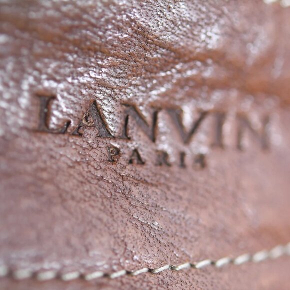 Lanvin Satin Wooden Heel Platform Ankle Strap Pumps - Size 39 - Picture 9 of 9